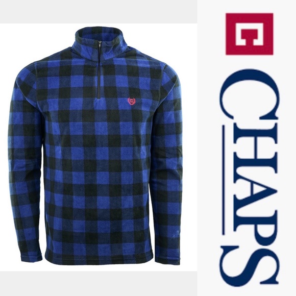 Chaps Other - Chaps Men's Fleece Flannel 1/4 Zip Jacket (NWOT)